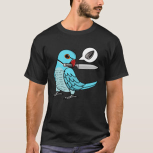 Knife Parrot Will Seeds I Blue Indian Ringneck T-Shirt