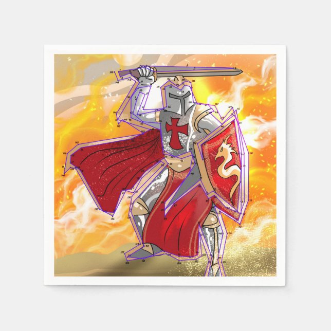 Knight Connect Serviette (Vorderseite)