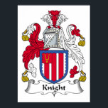 Knight Familienwappen Poster<br><div class="desc">Kaufen Sie diese Ritter Familienwappen Geschenke.</div>