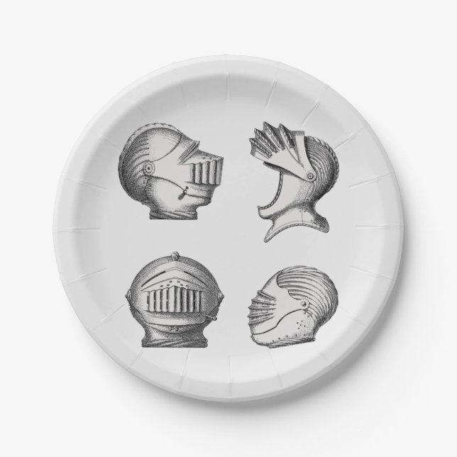 Knight Helmets   Pappteller (Vorderseite)