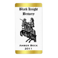Knight Home Bière Fabriquée Étiquette