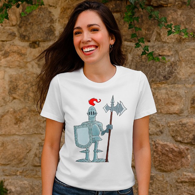 Knight In Armour Medieval Womens T-Shirt (Von Creator hochgeladen)