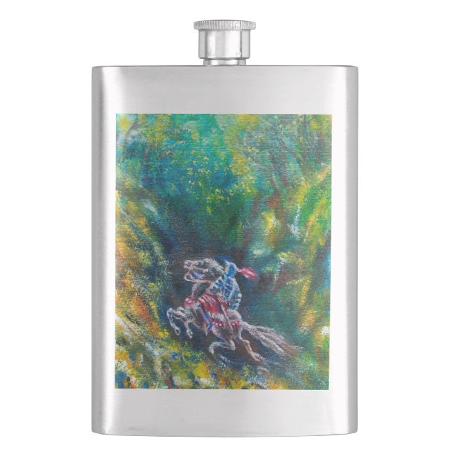 KNIGHT LANCELOT , PFERDERFAHRT IN GRÜNEN WALDEN FLACHMANN (Vorderseite)