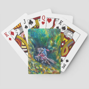 KNIGHT LANCELOT , PFERDERFAHRT IN GRÜNEN WALDEN SPIELKARTEN