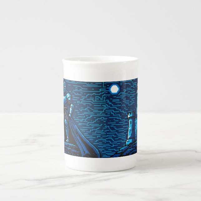 Knight Prozellantasse (Vorderseite)