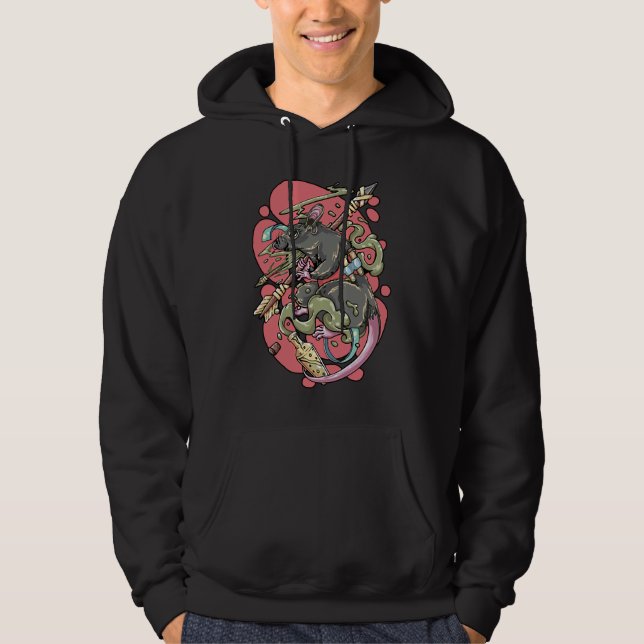 Knight Rat Hoodie (Vorderseite)