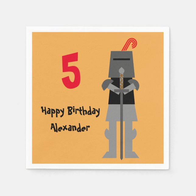 Knight Serviette (Vorderseite)