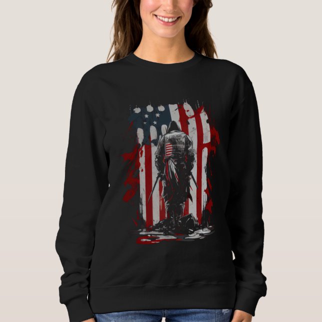 Knight Templar Christian Warrior Of God Crusader   Sweatshirt (Vorderseite)