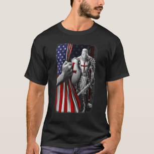 Knight Templar Krieger der Christlichen amerikanis T-Shirt