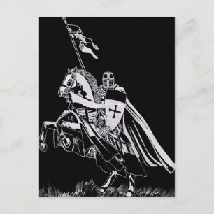 Knight Templar Postkarte