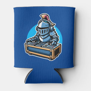 Knight Turntablist - mittelalterliches DJ Cartoon  Dosenkühler