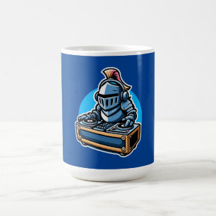 Knight Turntablist - mittelalterliches DJ Cartoon Kaffeetasse