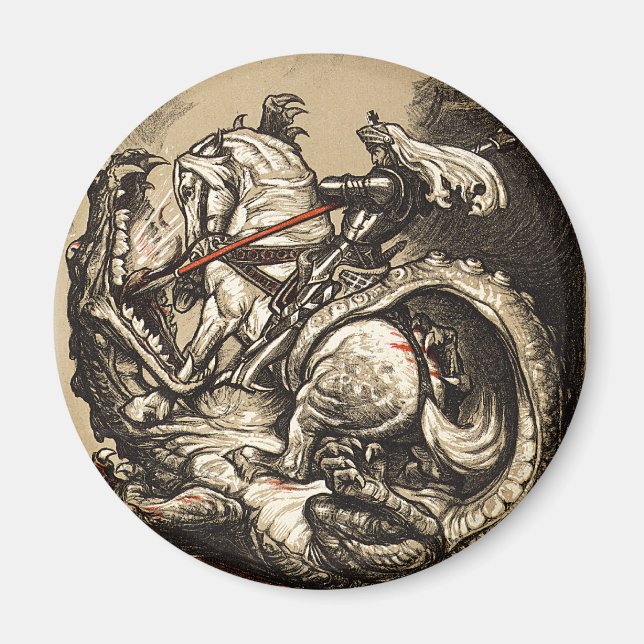 Knight vs. Dragon Magnet (Vorne)