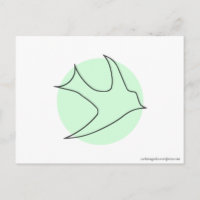 Knightingales Postcard (grün)