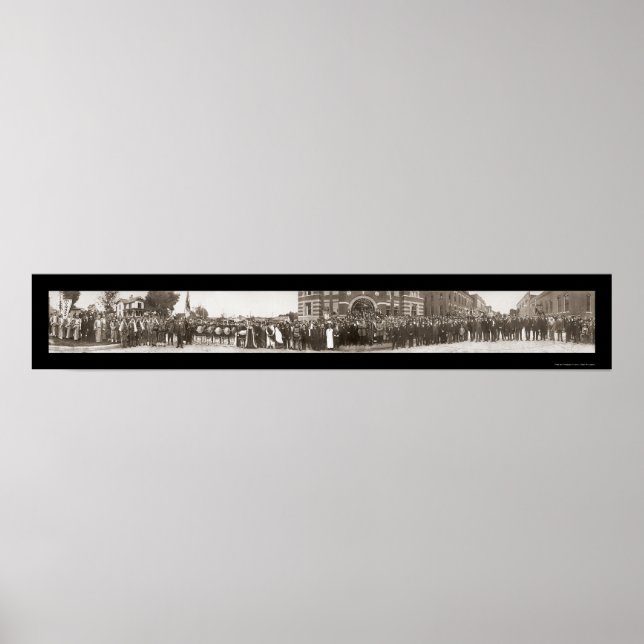Knights Pythias Group Foto 1916 Poster (Vorne)