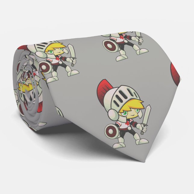 Knights Team Mascot Football Necktie Krawatte (Gerollt)