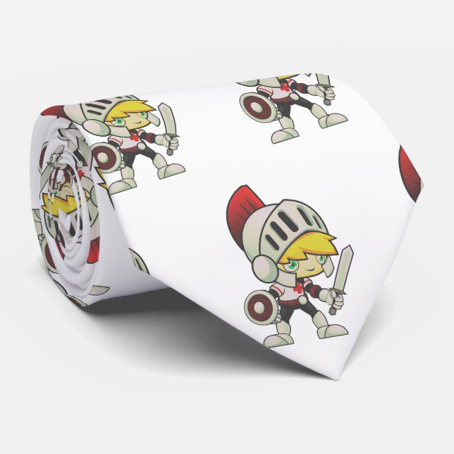 Knights Team Mascot Football Necktie Krawatte (Gerollt)