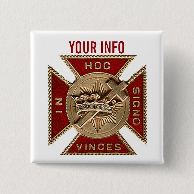 KNIGHTS TEMPLAR BUTTON (Vorderseite)