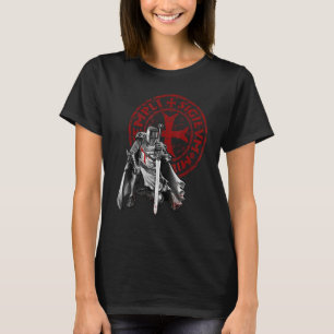 Knights Templar Cross Christlich Soldiers 6 T-Shirt