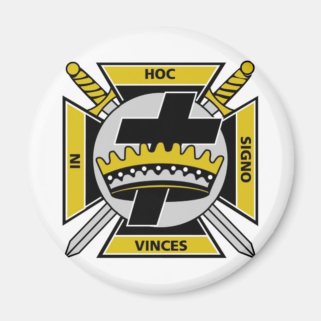 Knights Templar Magnet (Vorne)