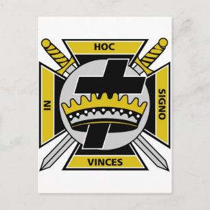 Knights Templar Postkarte