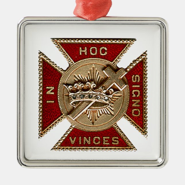 KNIGHTS TEMPLAR SILBERNES ORNAMENT (Vorne)