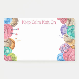 Knit Crochet Yarn Post-It Notes