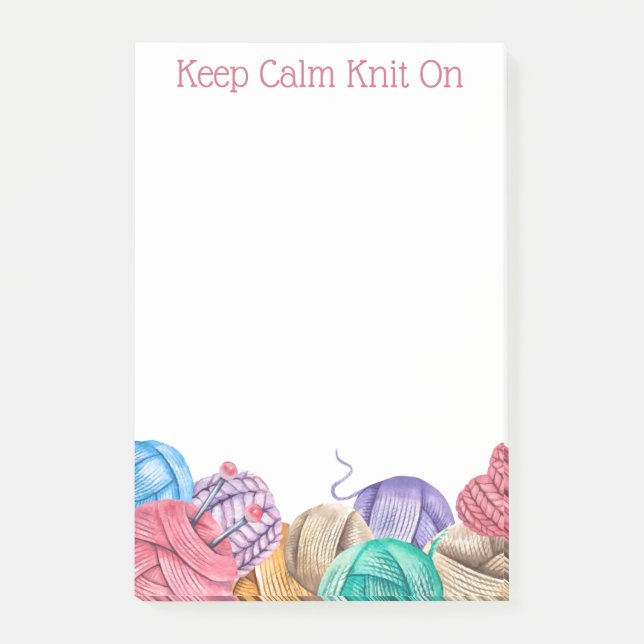 Knit Crochet Yarn Post-It Notes (Devant)