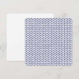 KNIT DE LIGNE BLEUE 5,25" Carré carte plat