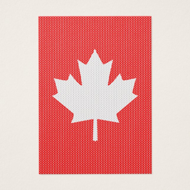 Knit Style Maple Leaf Knitting Motif (Vorderseite)