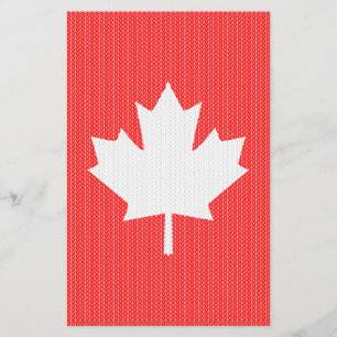 Knit Style Maple Leaf Knitting Motiv Flyer