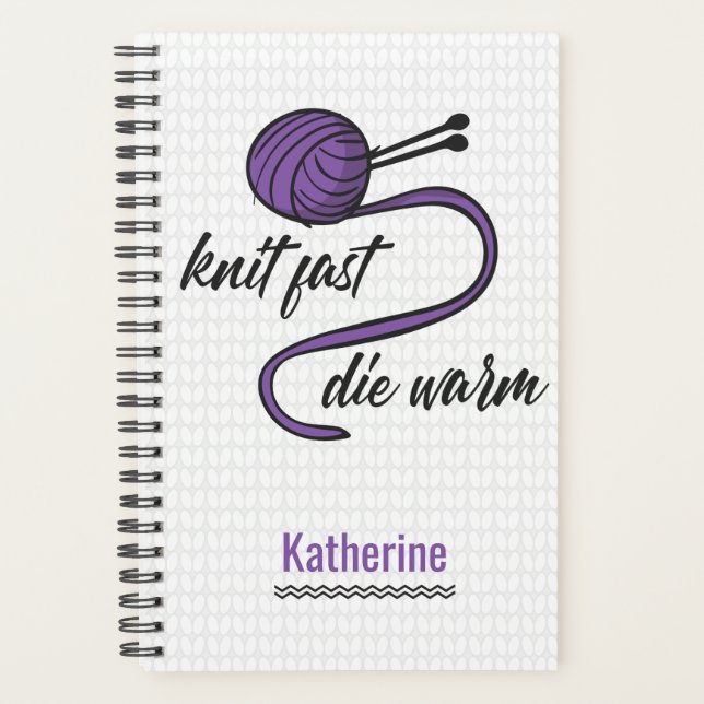 Knit Violet Rapide, Die Warm Planner (Devant)