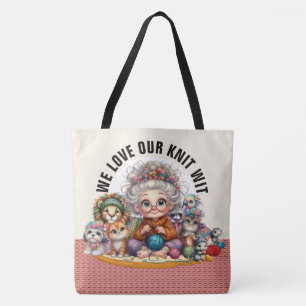 Knit Wit - Voir retour - GRAND Sac fourre-tout