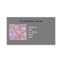 Knit Yarn Merci de coeur petit Carte de visite