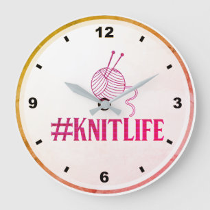 #KNITLIFE Wanduhr