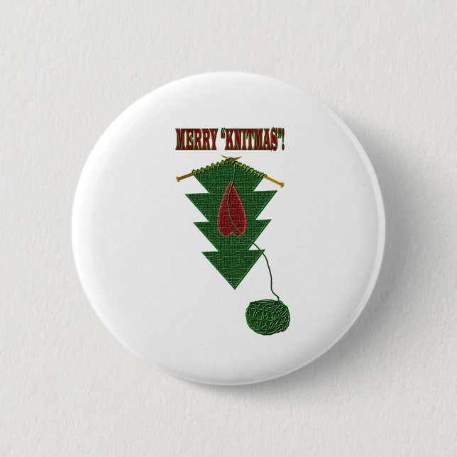 Knitmas Baum Button (Vorderseite)