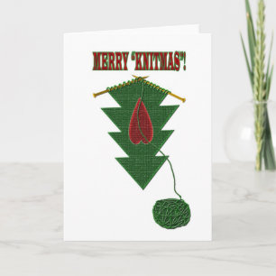 KnitmasTree Feiertagskarte