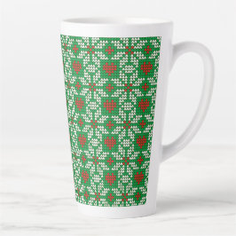 Knitted Christmas pattern Milchtasse
