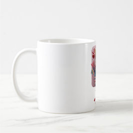 Knitted Queen of Hearts Valentine Self-Love Doll Kaffeetasse