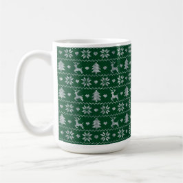 Knitted seamless Christmas pattern Kaffeetasse