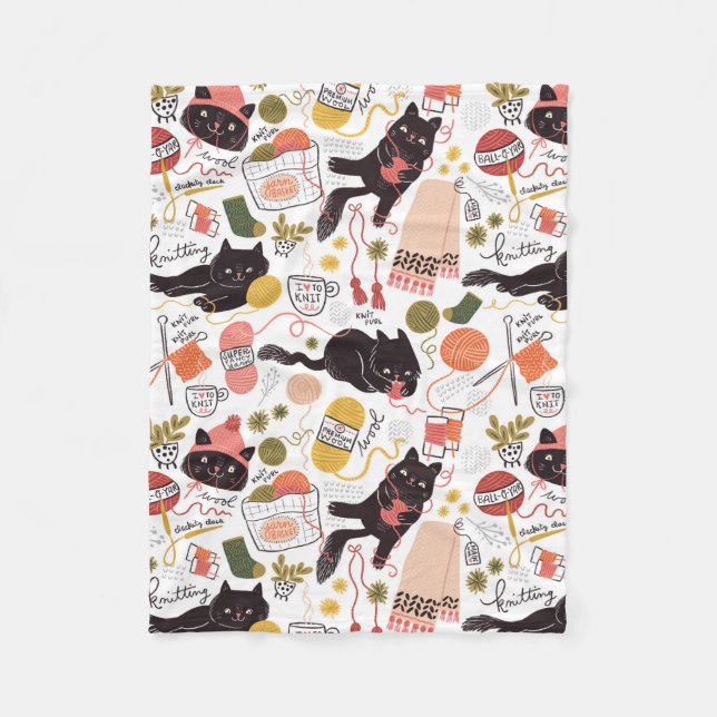 Knitter Fleecedecke (Vorderseite)