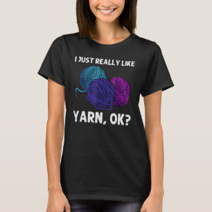 Knitter für Männer Krongarn T-Shirt