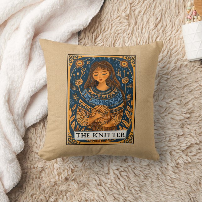 Knitter Knetkrafter Tarot Lifestyle Thema Kissen (Decke)