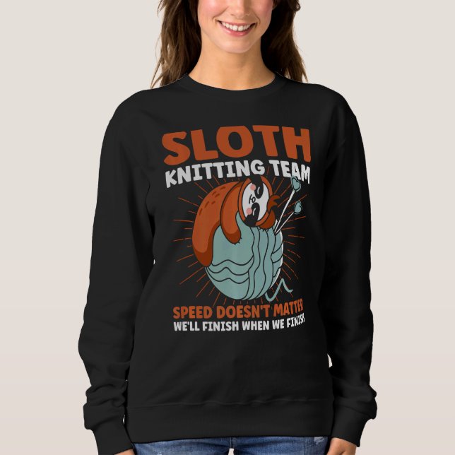 Knitter-Schlammknitterteam Sweatshirt (Vorderseite)