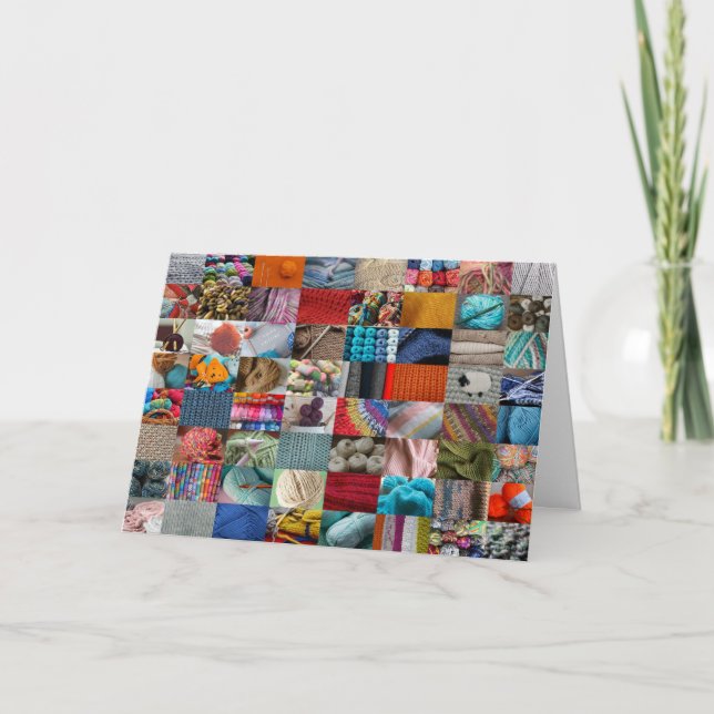 KnitterCollage Karte (Vorderseite)