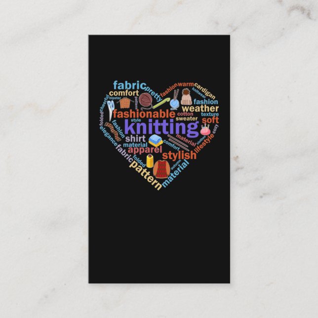 Knittergarn Lover Visitenkarte (Vorderseite)