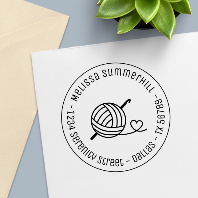 Knittergarn Runde Adresse 1 Permastempel (Von Creator hochgeladen)