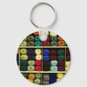 Knittergarn Schlüsselanhänger