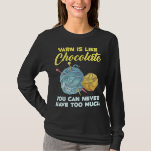 Knittergarne aus Crochet und Schokolade T-Shirt