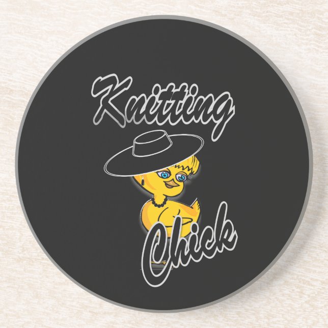 Knitterkick #4 getränkeuntersetzer (Vorne)